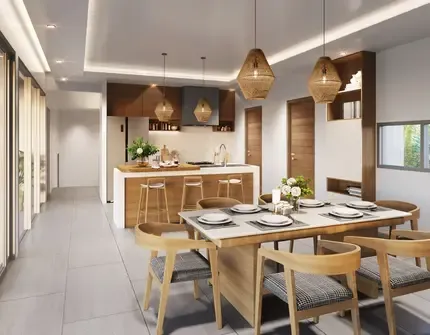 Horizon 32 dining room and kitchen