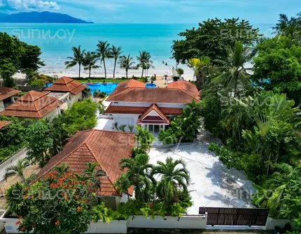 Tongson Beachfront Villa – bird eye view