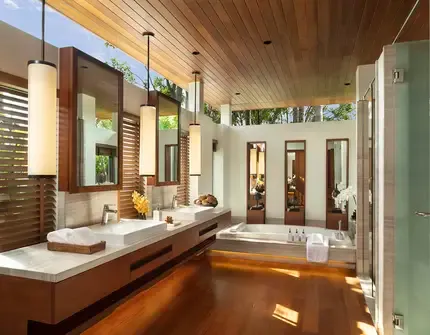 Aquella Lakeside Phang Nga golf villa master bathroom