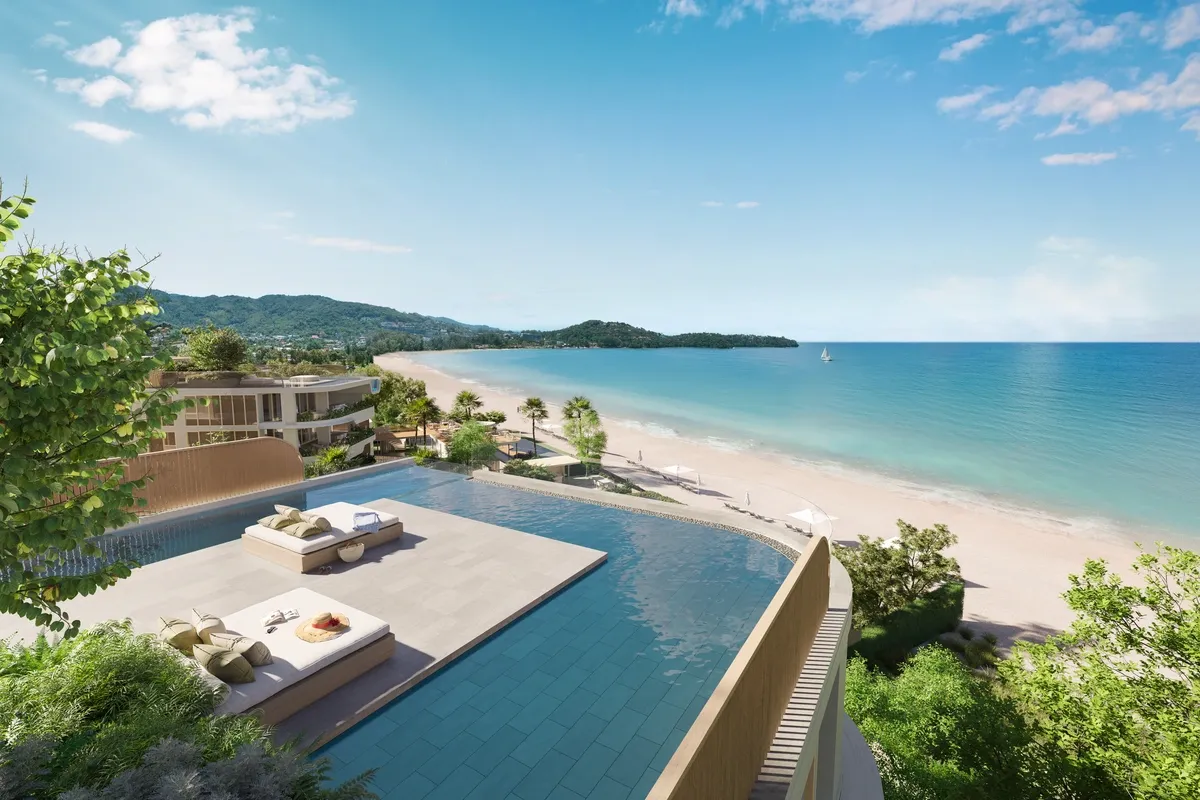 Banyan Tree Beach Residences Oceanus - View from swimming pool