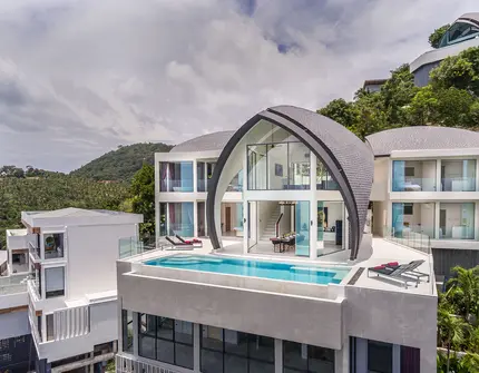 Luxury villas on Samui Sky Dream Villa front view