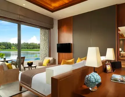 Aquella Lakeside Phang Nga golf villa master bedroom