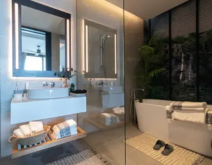 Condominium on Phuket MGallery Residences MontAzure Lakeside bathroom