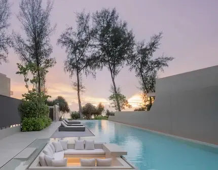 Veyla Natai beachfront villas common pool