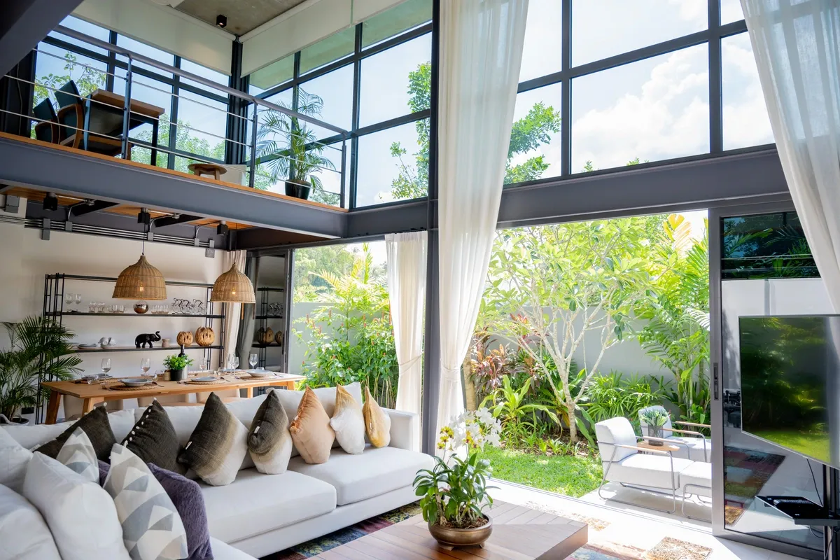 Riverhouse Phuket 3 bedroom villa living room