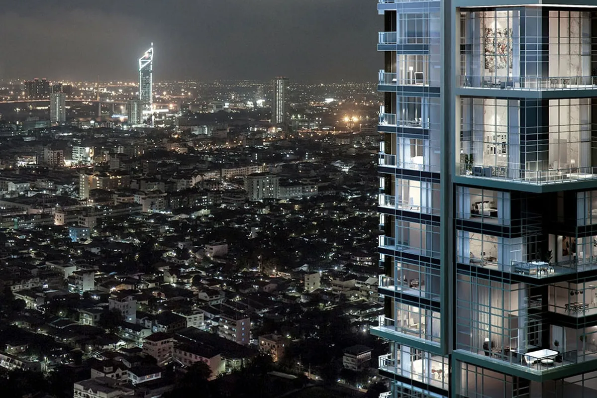 Four Seasons Private Residences Bangkok - high floor closeup