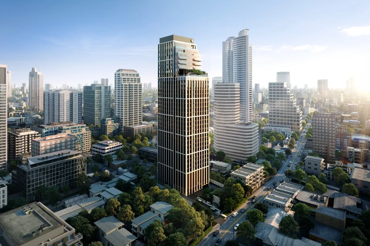 InterContinental Residences aerial shot