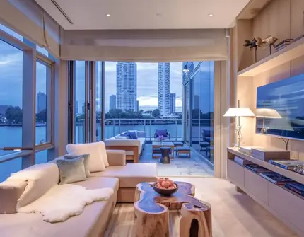 Four Seasons Private Residences Bangkok - Family Room with River View