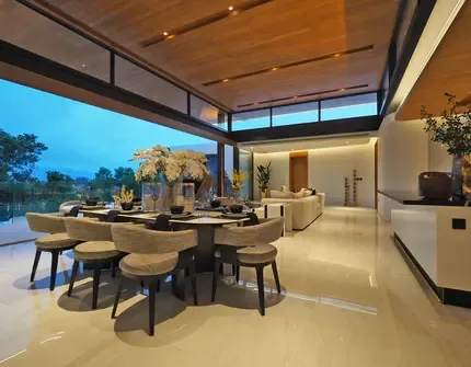Botanica Sky Valley - living Area Night Time