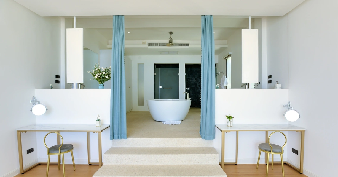 Luxury villas on Samui Villa Turquoise bedroom