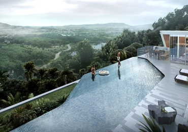 AYANA Soluna Villas infinity pool with view