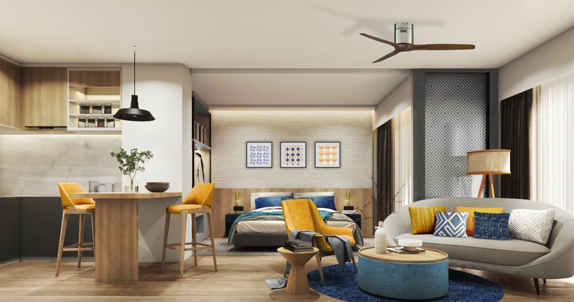 Laguna Lakeside premium Phuket condo - open plan