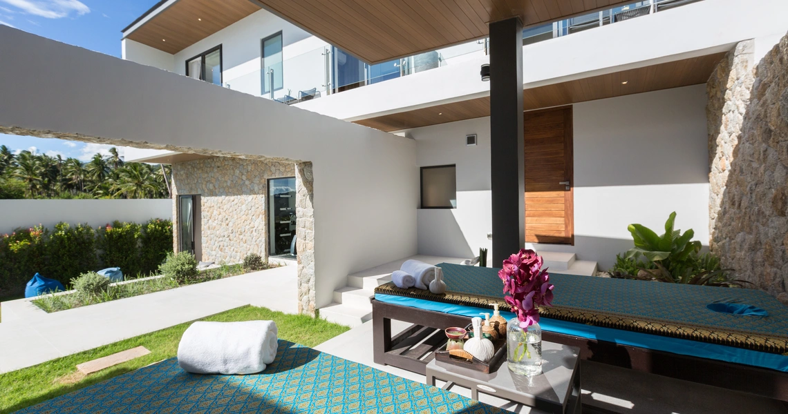 None Ultra-Luxury 7 Bedroom Beachfront Villa Samui - Out door massage pavilion