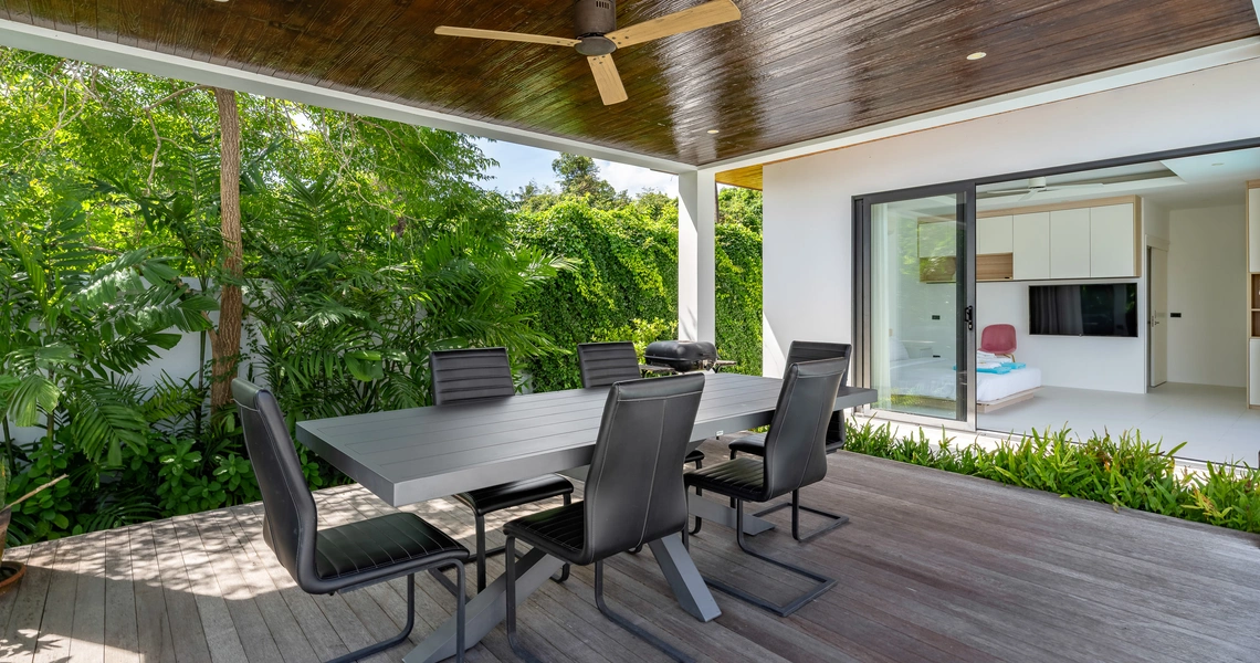 Hideway Villa Samui - sala with outdoor seating