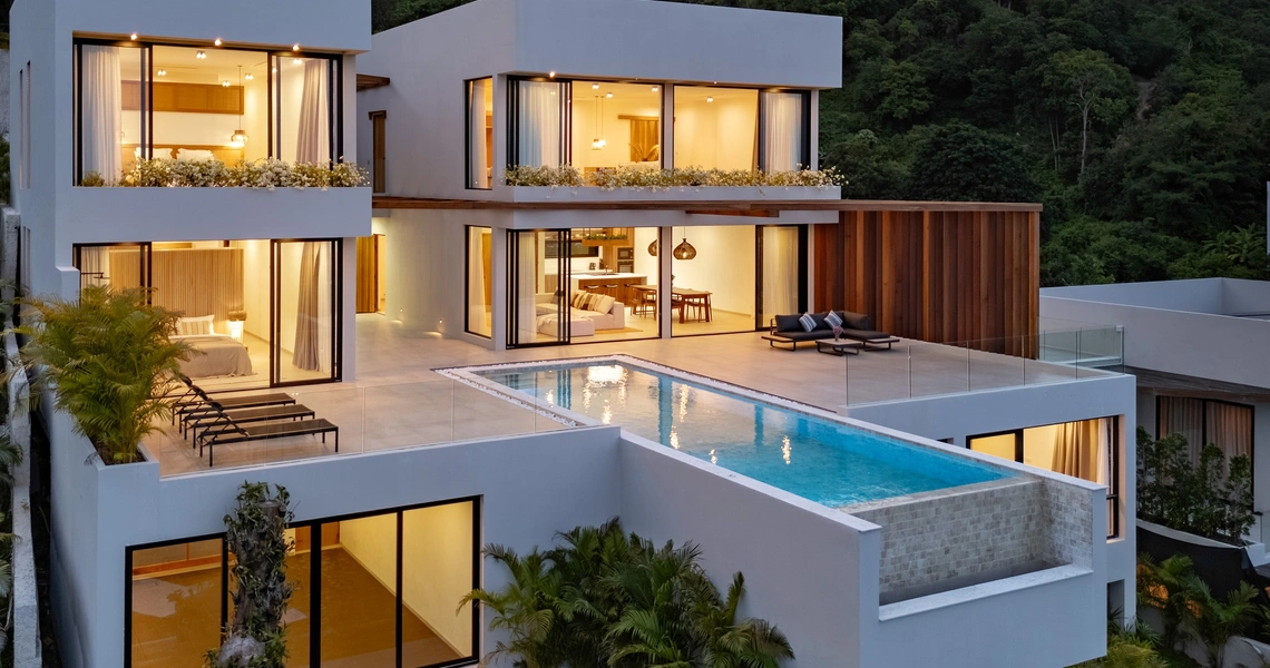 Istani Villa Azure - Night time Exterior