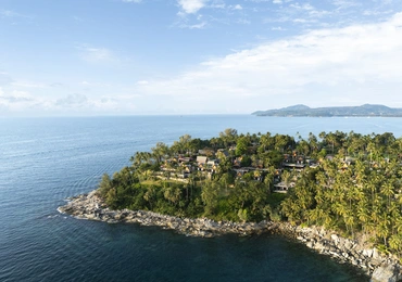 Amanpuri - aerial cape view