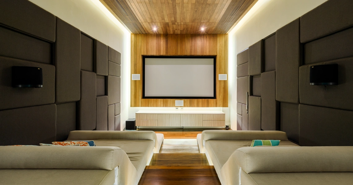 Luxury villas on Samui 6 Bedroom Pool Villa in Samujana movie room