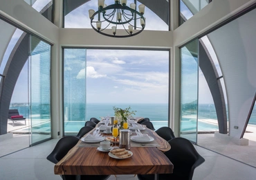 None Luxury villas on Samui Sky Dream Villa dining area