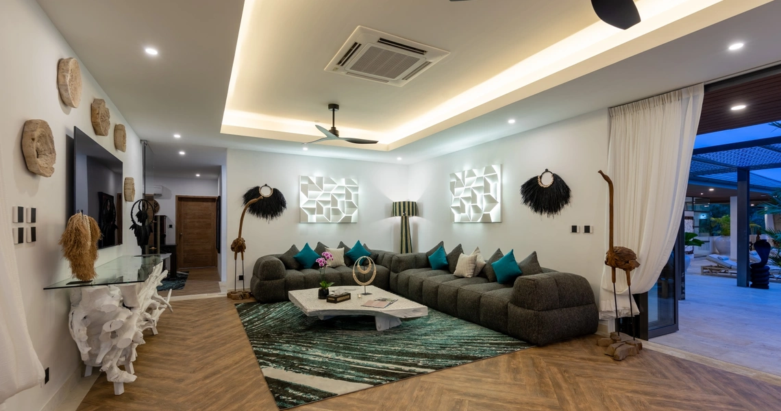 Villa Riverside living room