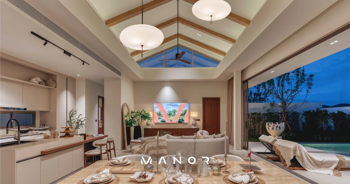 Manor Phuket living room dining