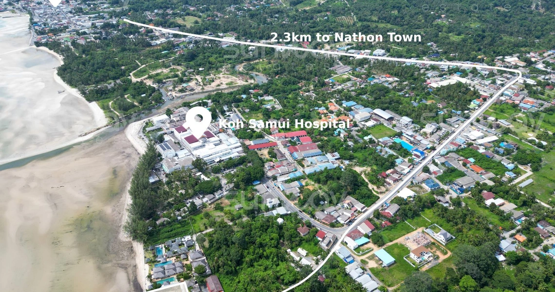 Nathon Town Beach Land - Bird eye view