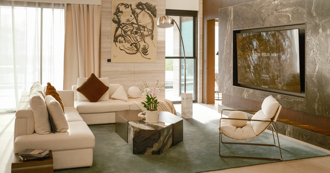 AYANA Soluna Villas living room