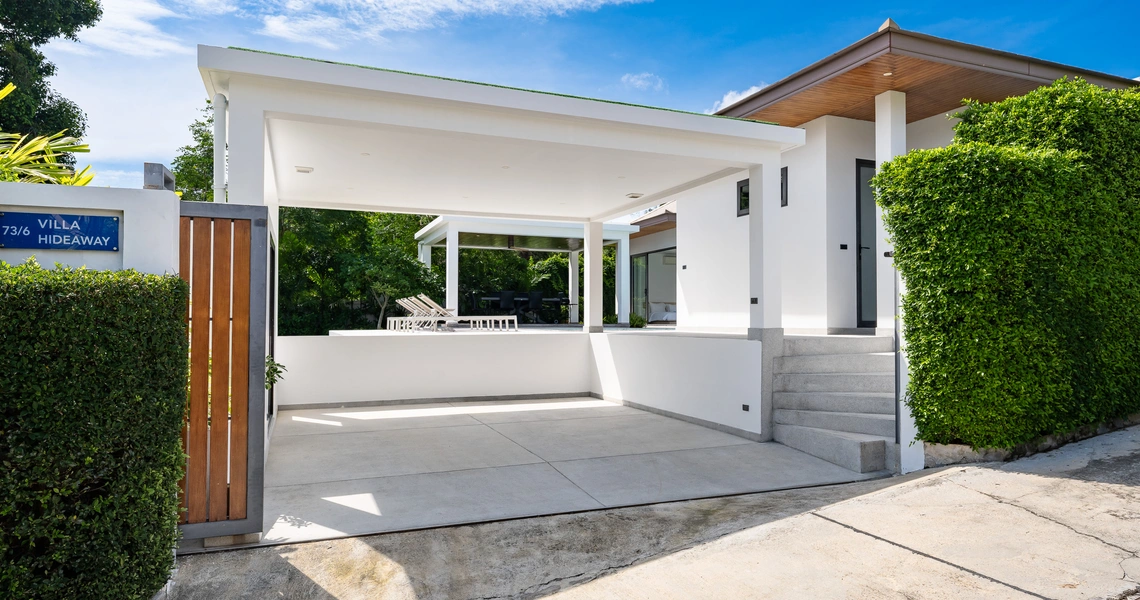 Hideway Villa Samui - car parking