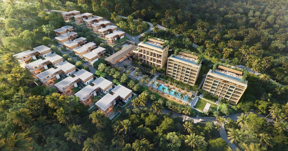 Kiara Reserve Residences - aerial view