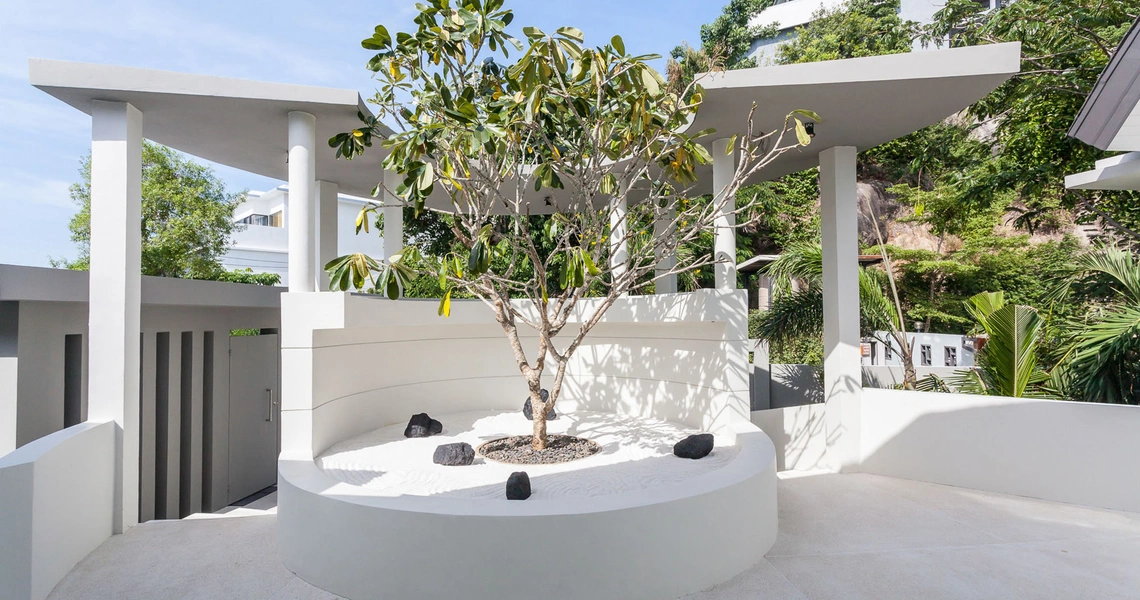 None Luxury villas on Samui Sky Dream Villa entrance area