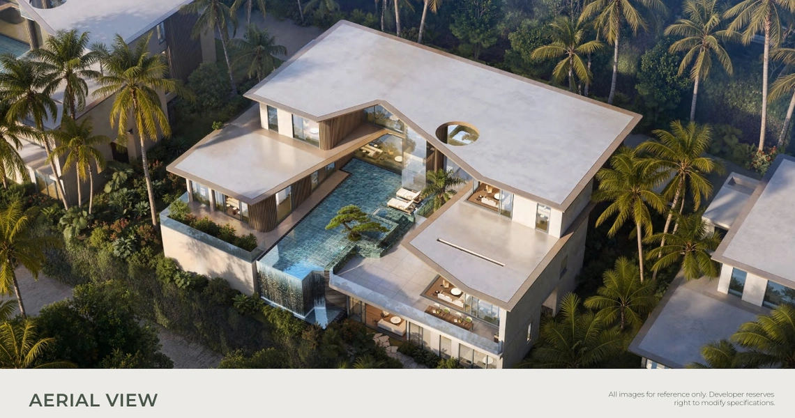 AYANA Soluna Villas exterior arial view