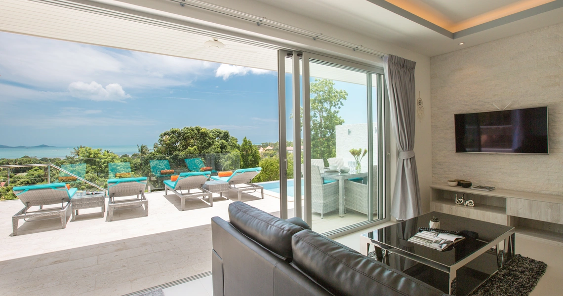 Villa Ambience - sea view from the living room