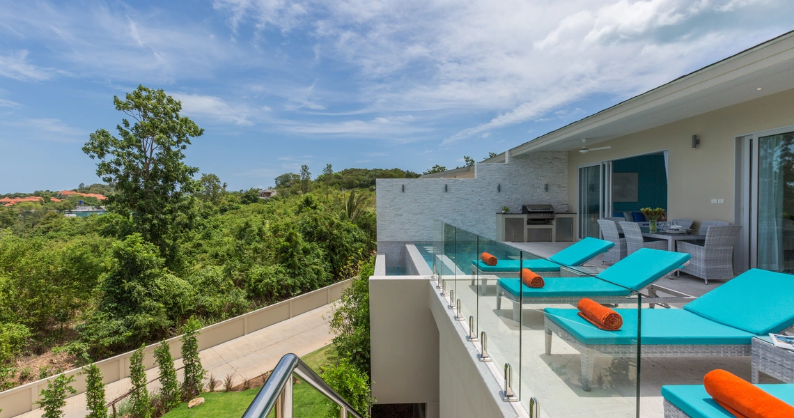 Villa Ambience - view from the deck onto the road below