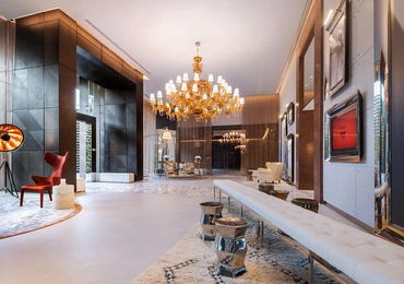 None Khun by Yoo luxury condo in Bangkok lobby