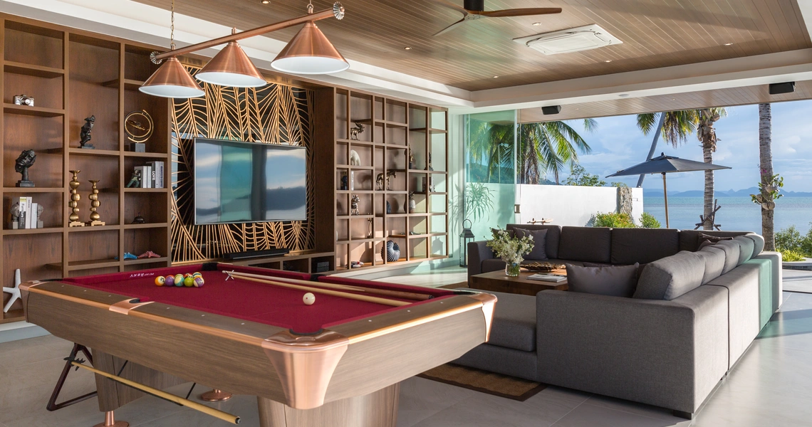 None Ultra-Luxury 7 Bedroom Beachfront Villa Samui - Living area