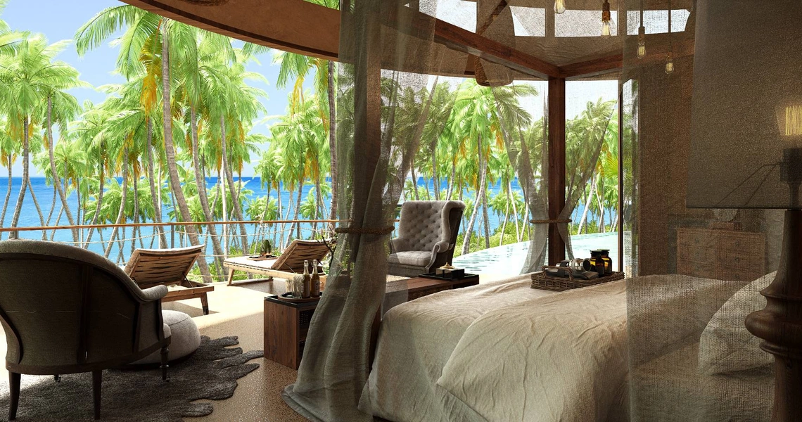 None Kunkhao Tara Villas–Ecological Bedroom