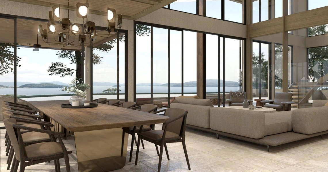 The Sky Series Collection at Sri Panwa Villa Living Area