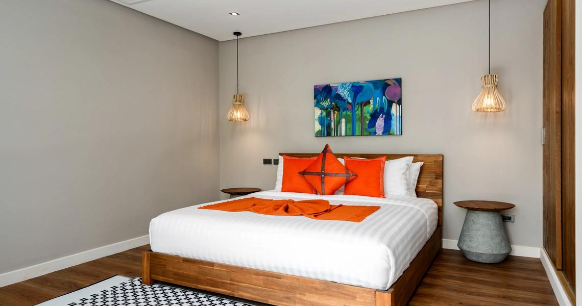 Luxury villas on Samui 5 Bedroom Beachfront Villas in Baan Talay bedroom