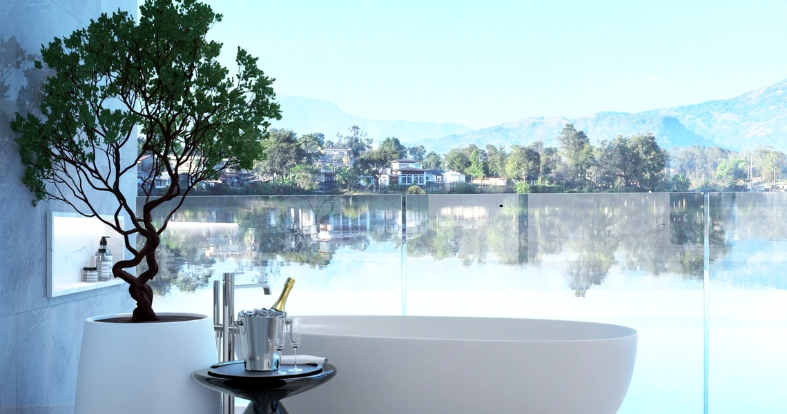 The AQUA Luxury Waterfront Residence - Bath tub
