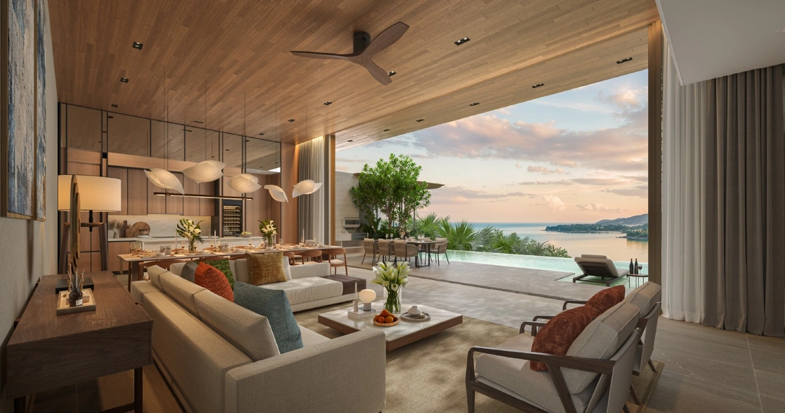 NATURALE Kamala living room with view