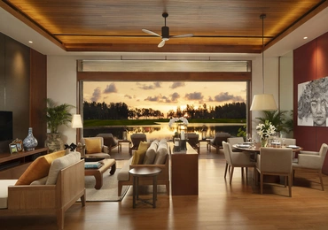 None Aquella Lakeside Phang Nga golf villa sunset view