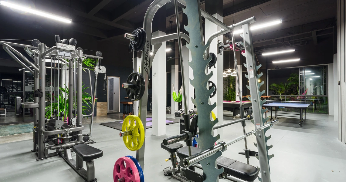 None Luxury villas on Samui Sky Dream Villa fitness lounge