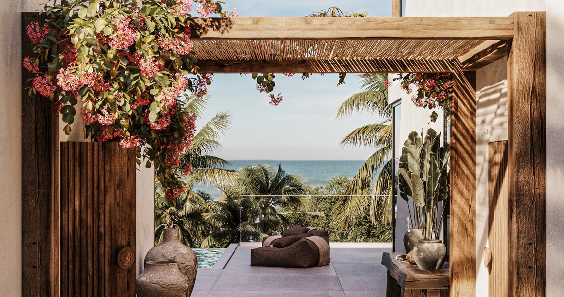 Chandra Samui designer villas - corridor space