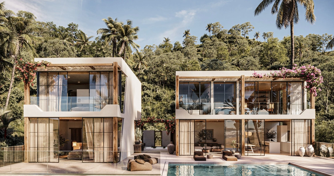 Chandra Samui designer villas - villa exterior