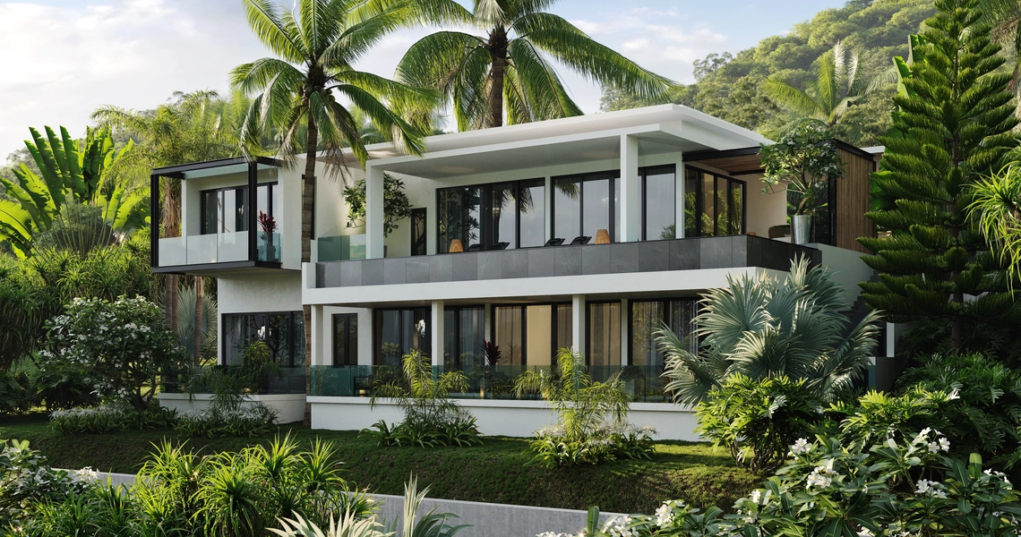 Luxury villas on Phuket Manick Hillside 3D M1