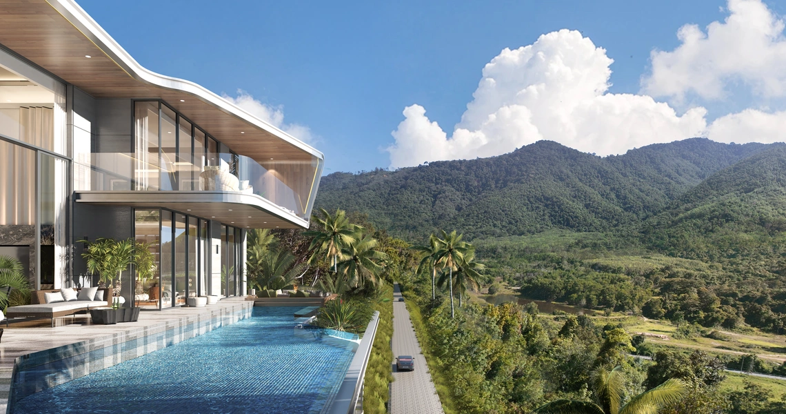 AYANA Soluna Villas infinity pool with view