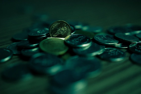None Thai baht coins on a desk