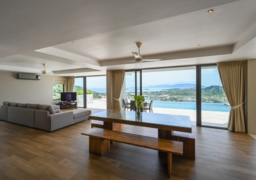 None Luxury villas on Samui Villa Kelly 6 Bedroom Seaview Pool Villa living area