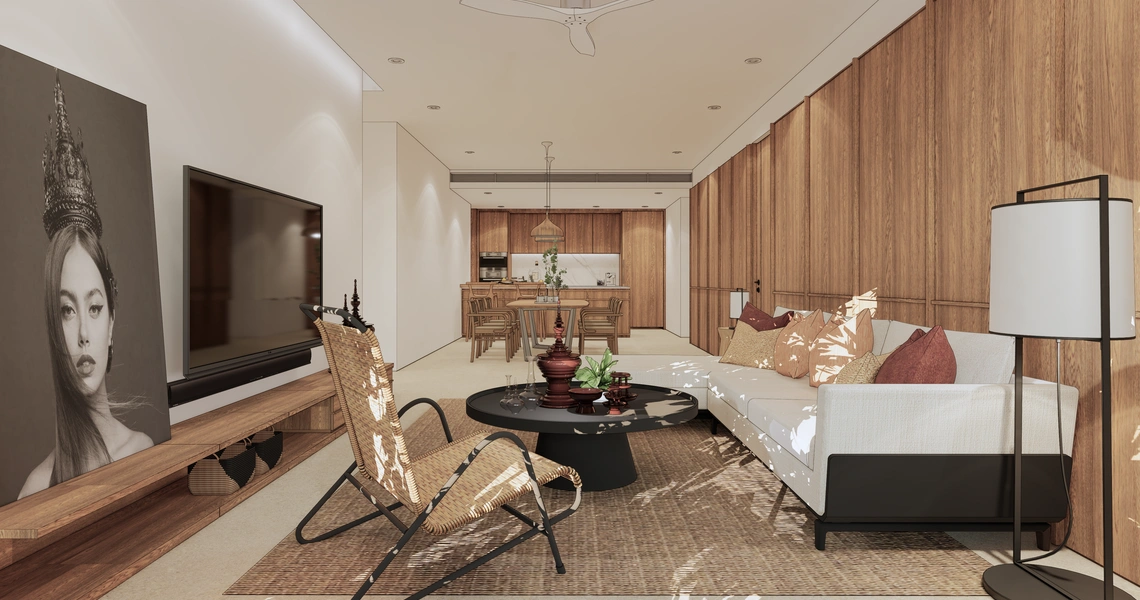 Kiara Reserve Residences - Typical living room