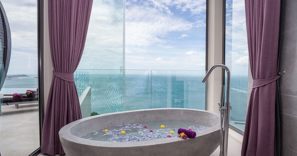 None Luxury villas on Samui Sky Dream Villa bath sea view
