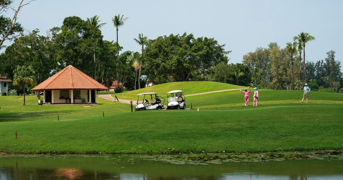 Laguna Homes - golf course with lake
